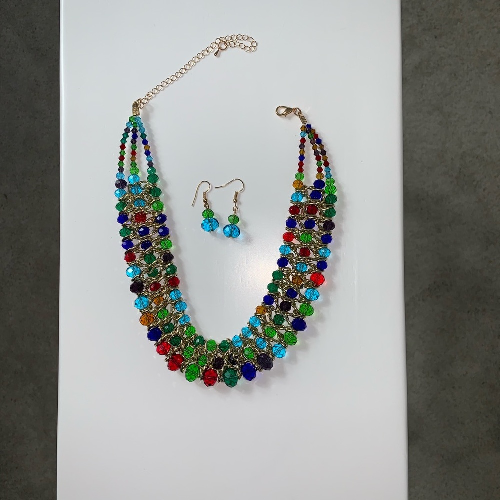 Multi Color Beaded Set